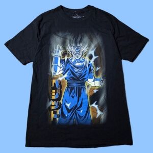 Dragon Ball Z Vegetto Goku Vegeta Men's Black Graphic Cotton T-Shirt Size M